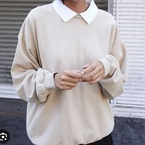Brandy Melville Collared Erica Sweatshirt